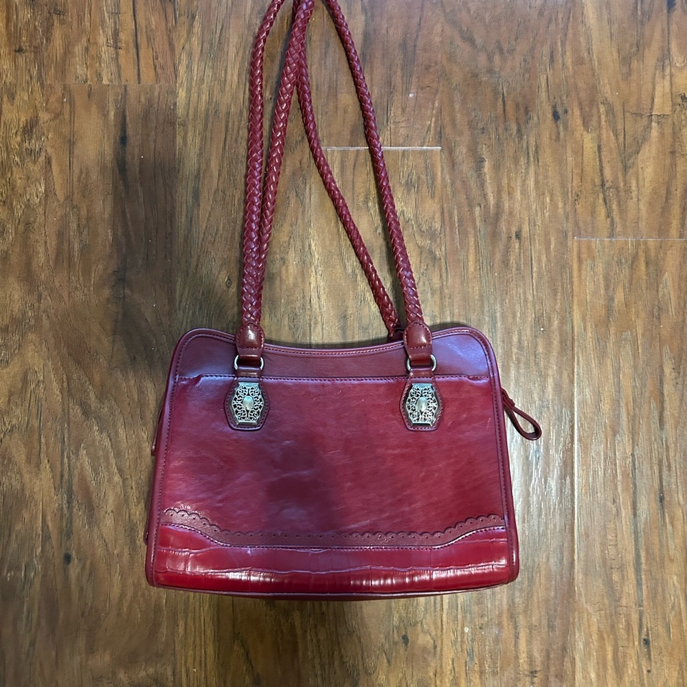 ELKA Handbag Red Leather Handbag